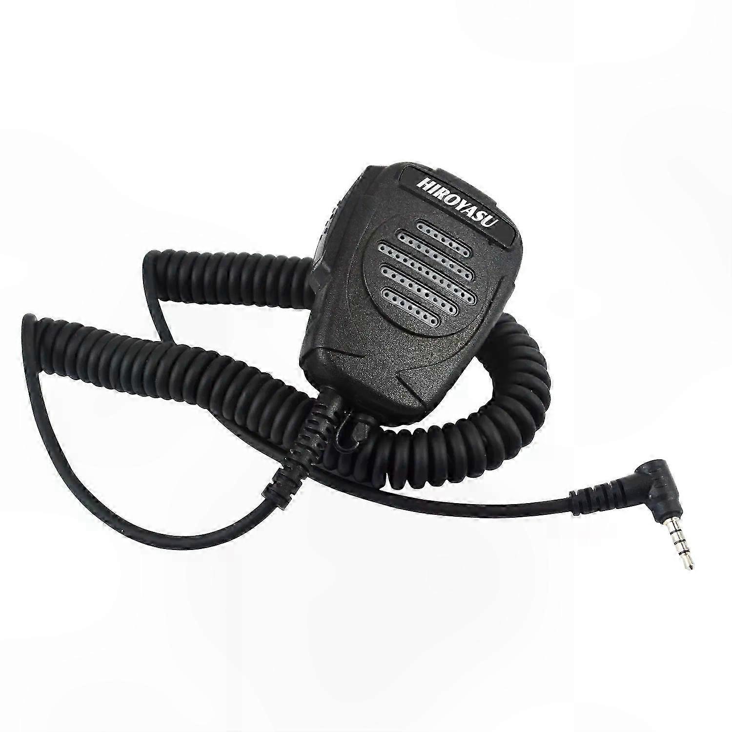 Portable Handheld Microphone with 35mm Y-Plug Connector for Two-Way Radios and Walkie Talkies