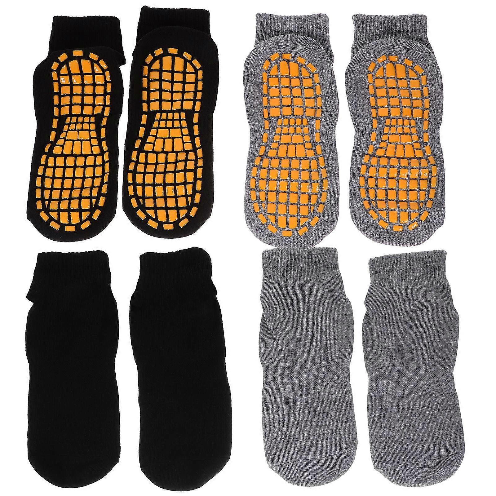 Socks with Grips for Men Yoga Socks for Training 4Pairs Assorted Color