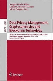 Data Privacy Management Cryptocurrencies And Blockchain Technology Paperback