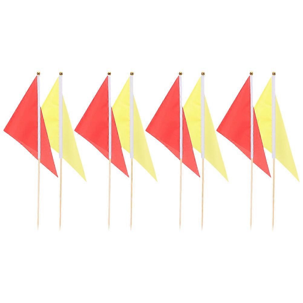 Lawn Flags Triangle Marking Flags for Surveying 24Pcs Outdoor Use