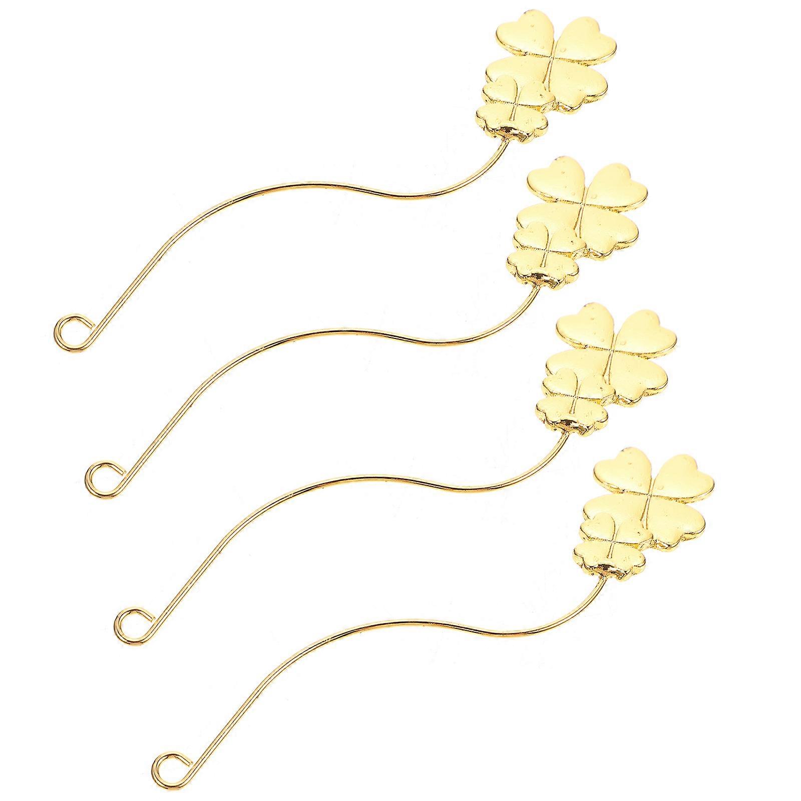 Eyelash Stand Holder for Beauty Salon Golden Metal for Efficiency Improvement 4Set