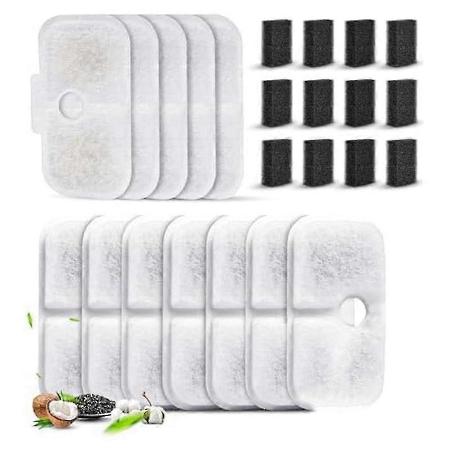 Pet Fountain Filters for Dockstream Cat Water Fountain PLWF005/PLWF105/PLWF115 (2.5L/84Oz), Triple F