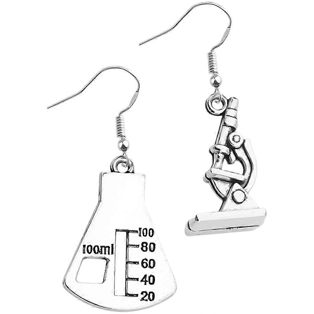 Science Earrings Creative Earrings for Decoration Use 2Pairs Assorted Color