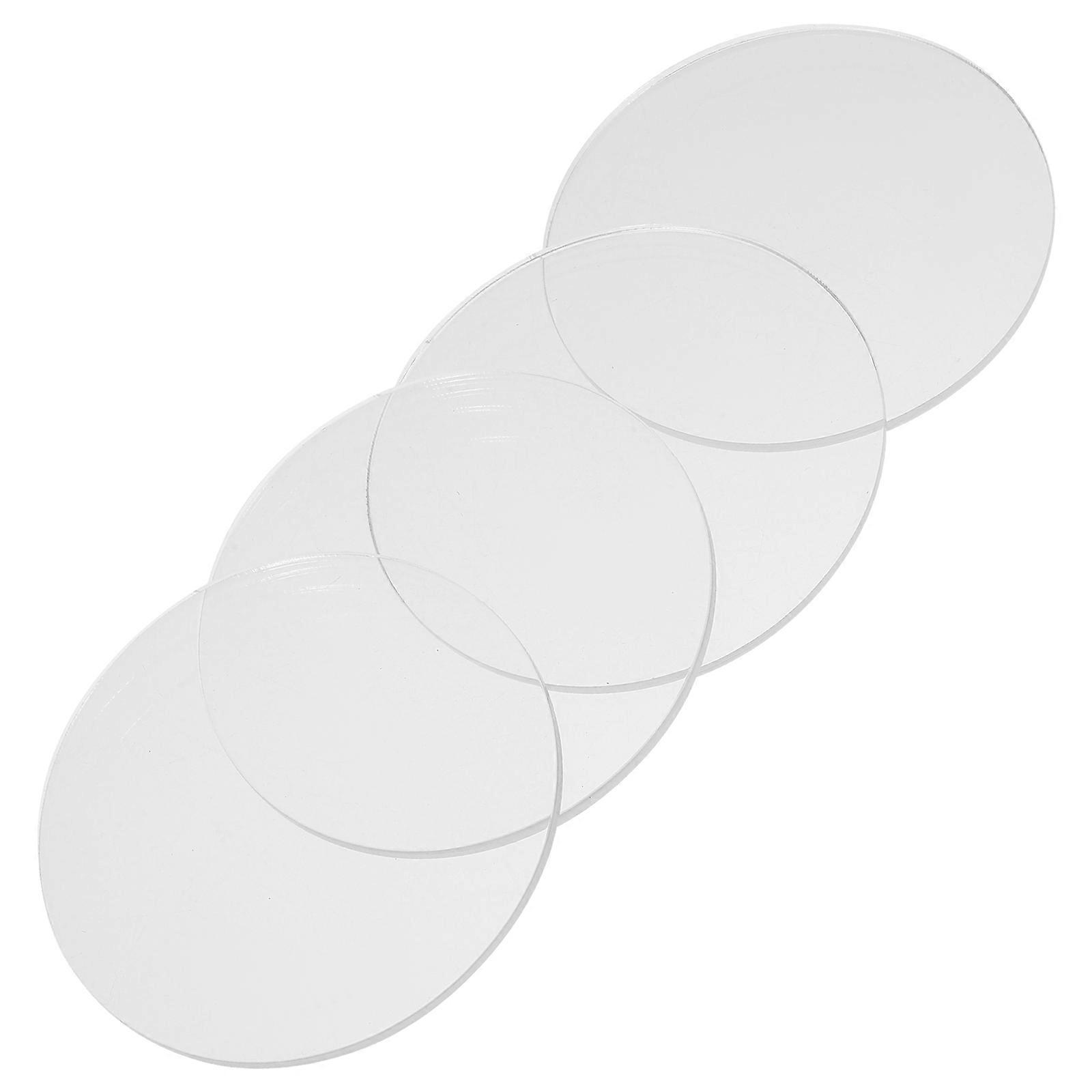 Mini Acrylic Circular Base for Figures Designed for DIY Use 20Pcs