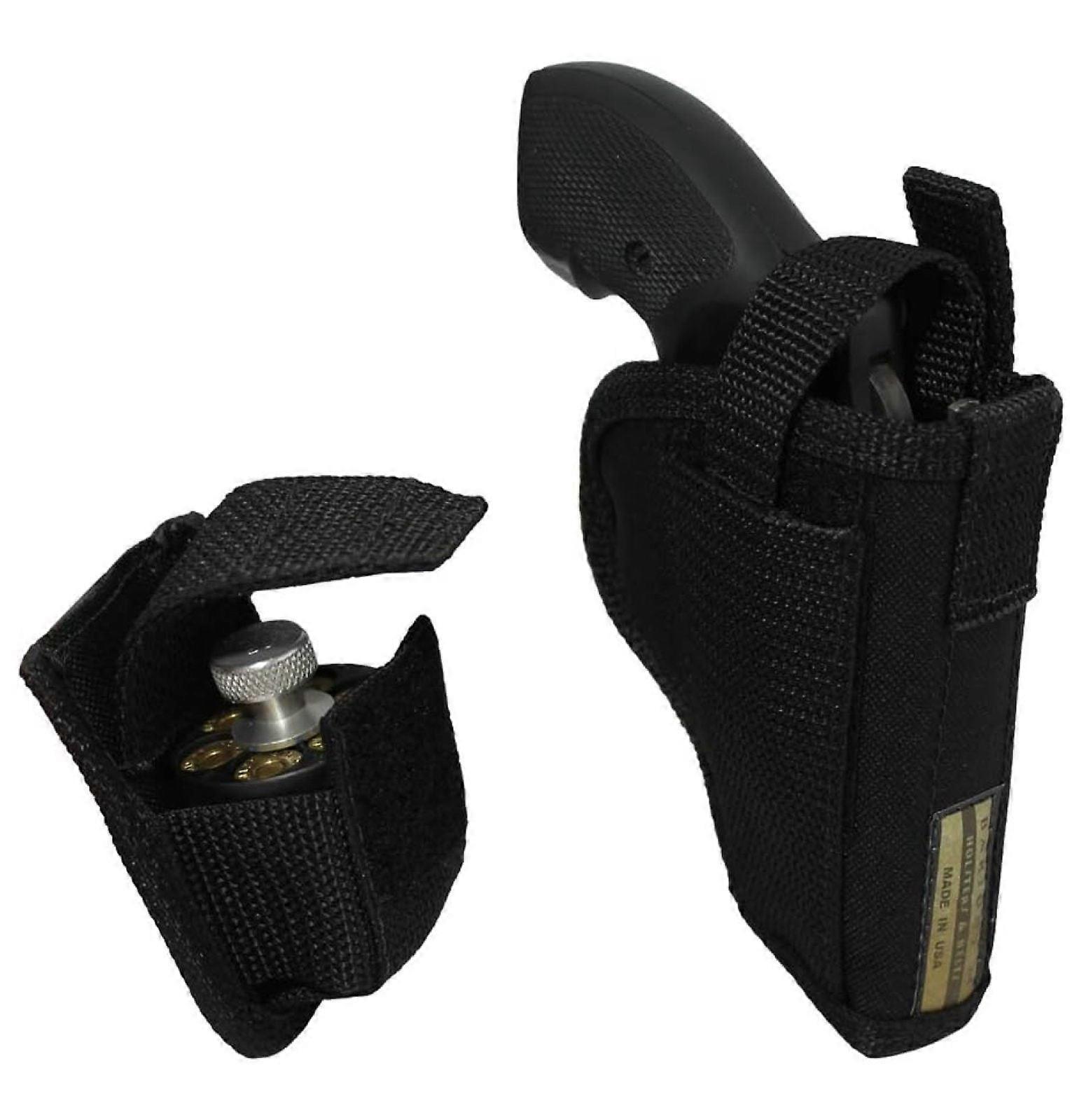 New TiaGOC OWB Holster + Speed-Loader Pouch for 2", Snub-Nose .38 .357 Revolvers