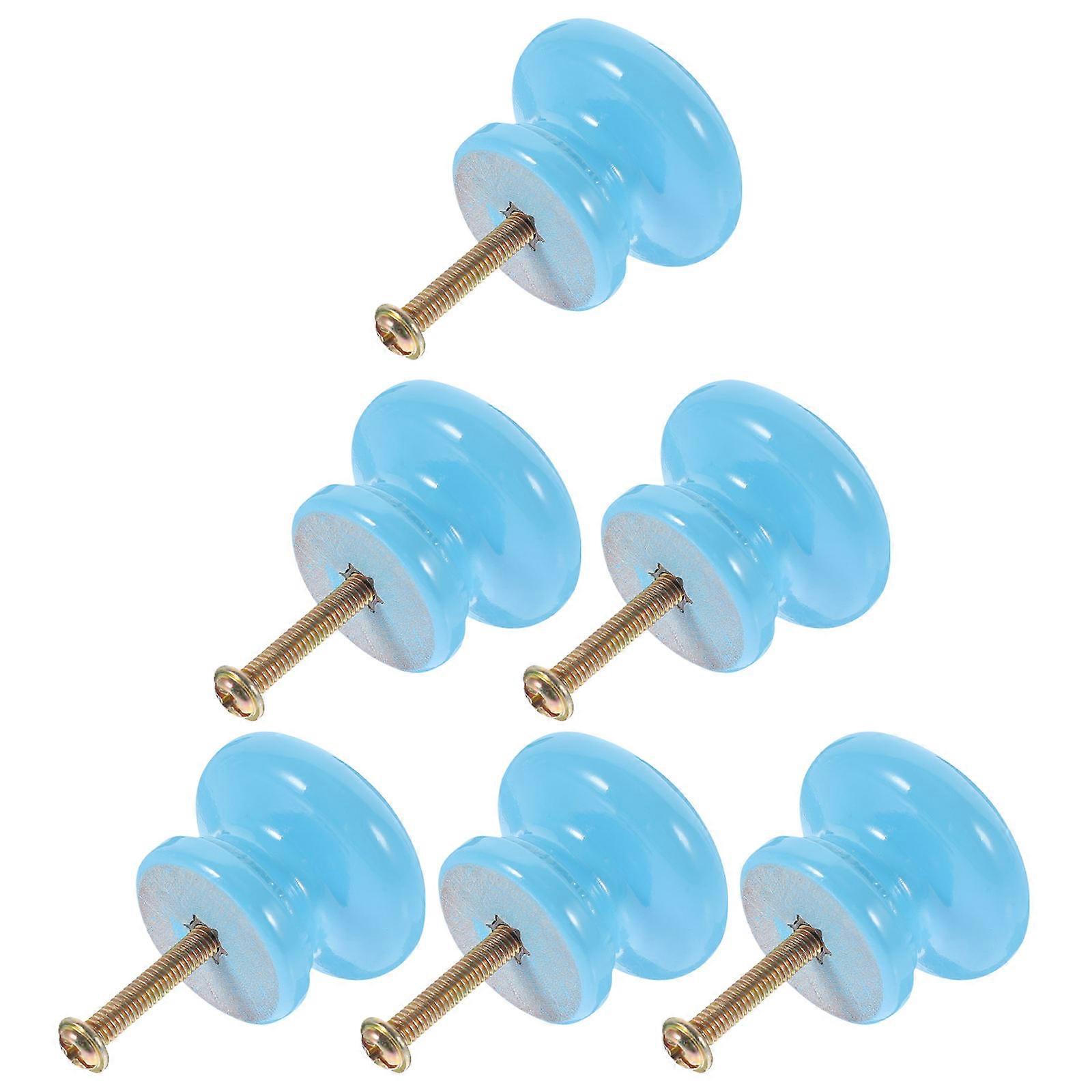 Wood Cabinet Pulls Drawer Pulls for Home Use 30Pcs Sky-Blue Handles