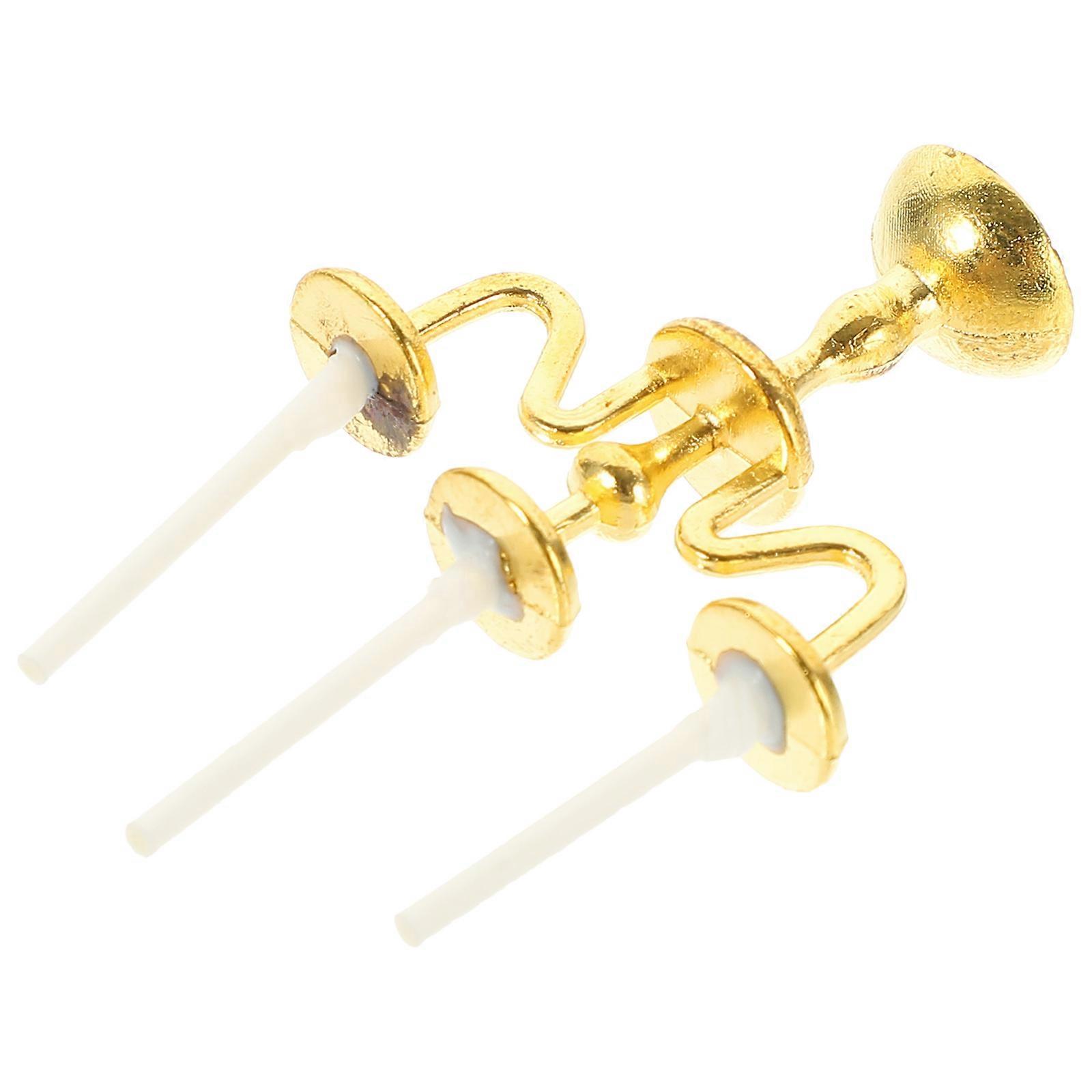 Miniature Candle Stick Holder for Decoration 5Pcs Alloy