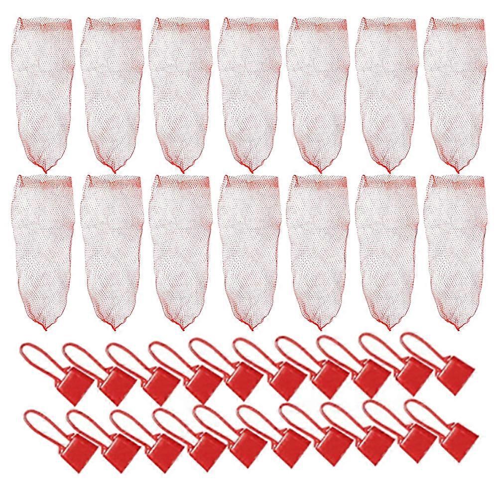 Reusable Mesh Produce Storage Bags Netted Shape for Bathroom Storage Large Capacity 100 Sets