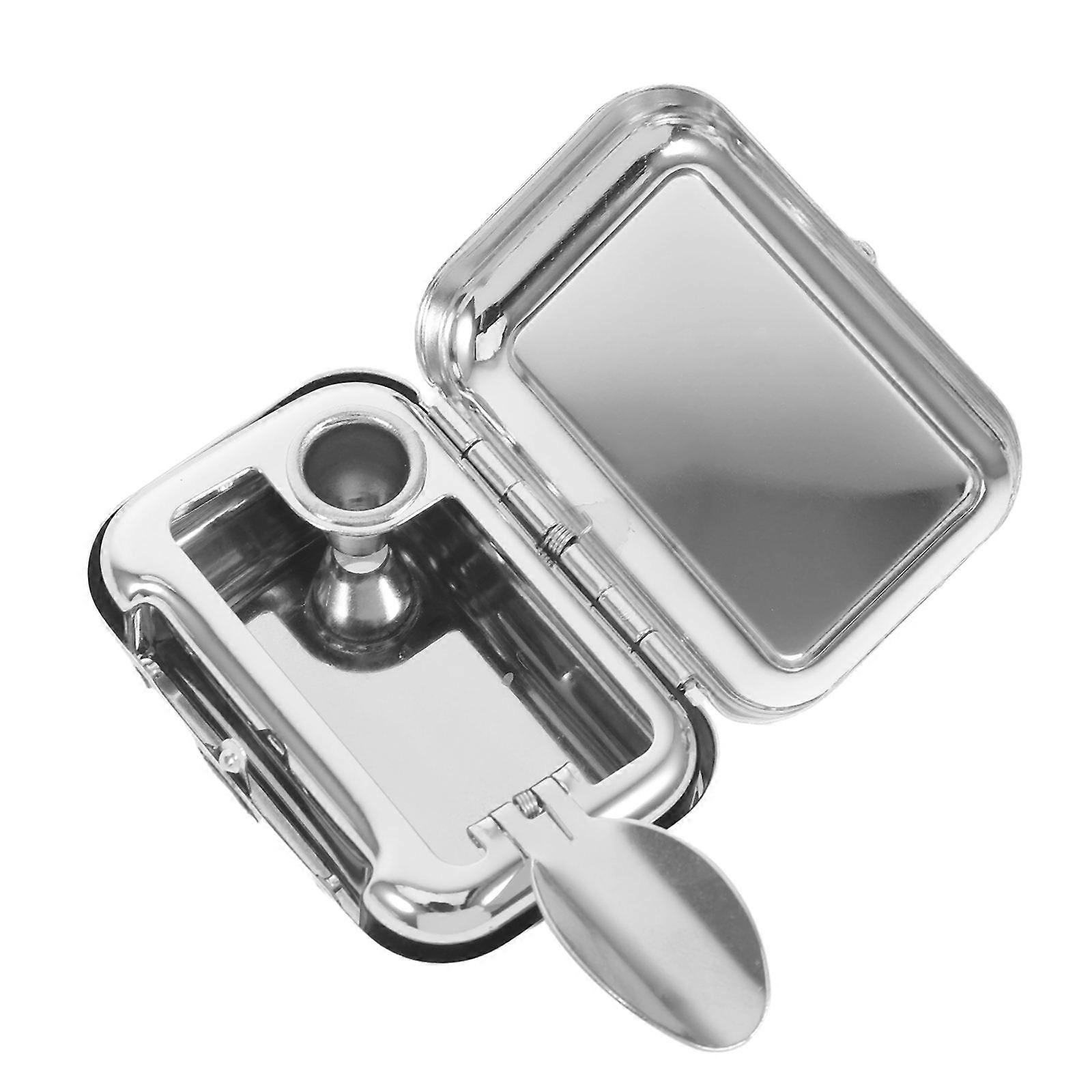 Mini Portable Ashtray Stainless Steel for Storage 5Pcs Set