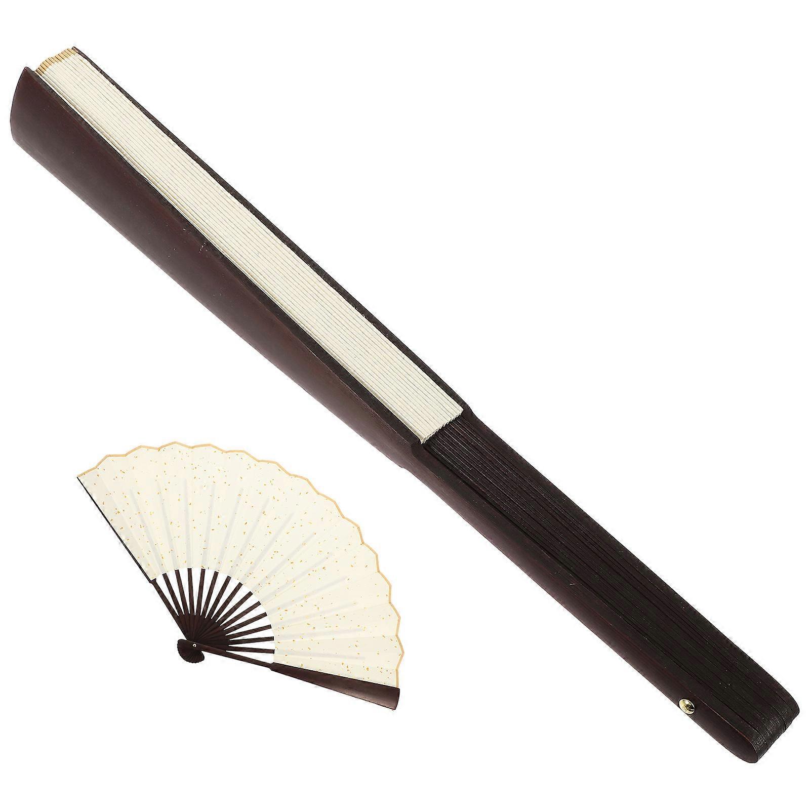 Folding Fan Painting Fan for Calligraphy Practice in Dark Red Paper