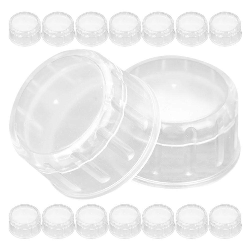 Tea Cup Accessories Plastic Shaker Bottle Lid for Protection 80Pcs Transparent