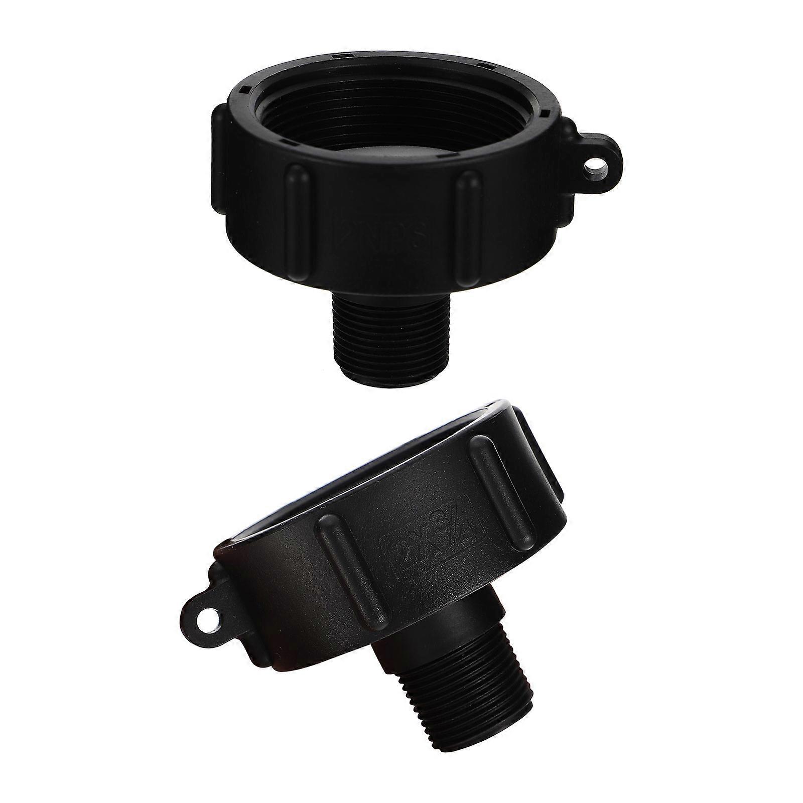 Water Tank Adapter Black Ibc Tote Connector for Home Use 8Pcs