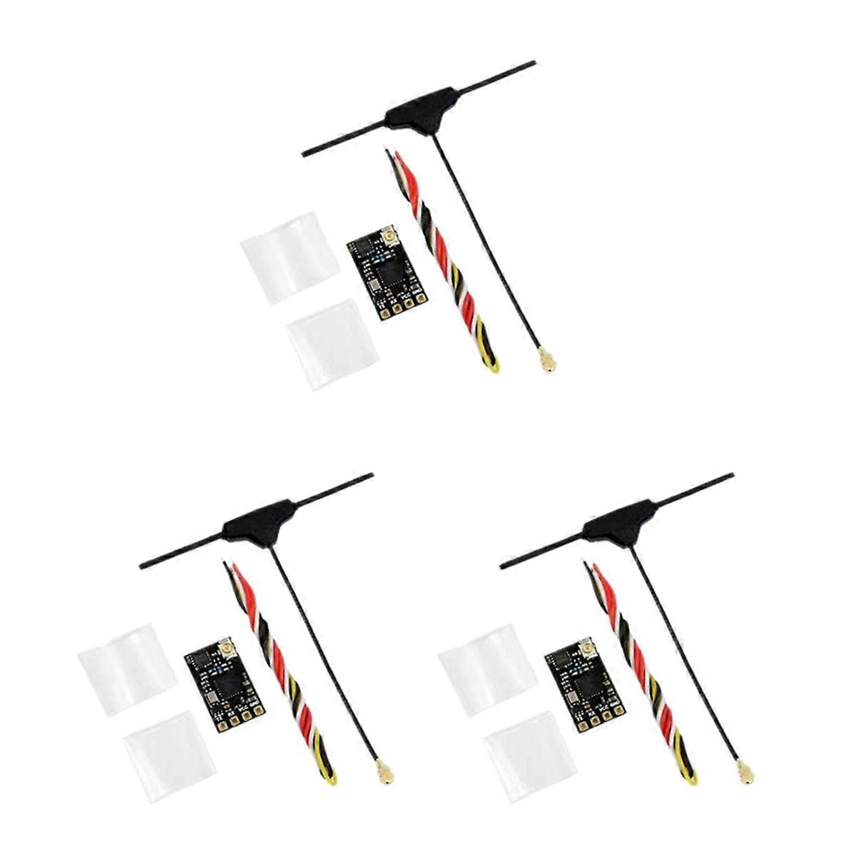 3PCS ELRS 2.4GHz Receiver with Antenna for FPV RC Long Range Drone
