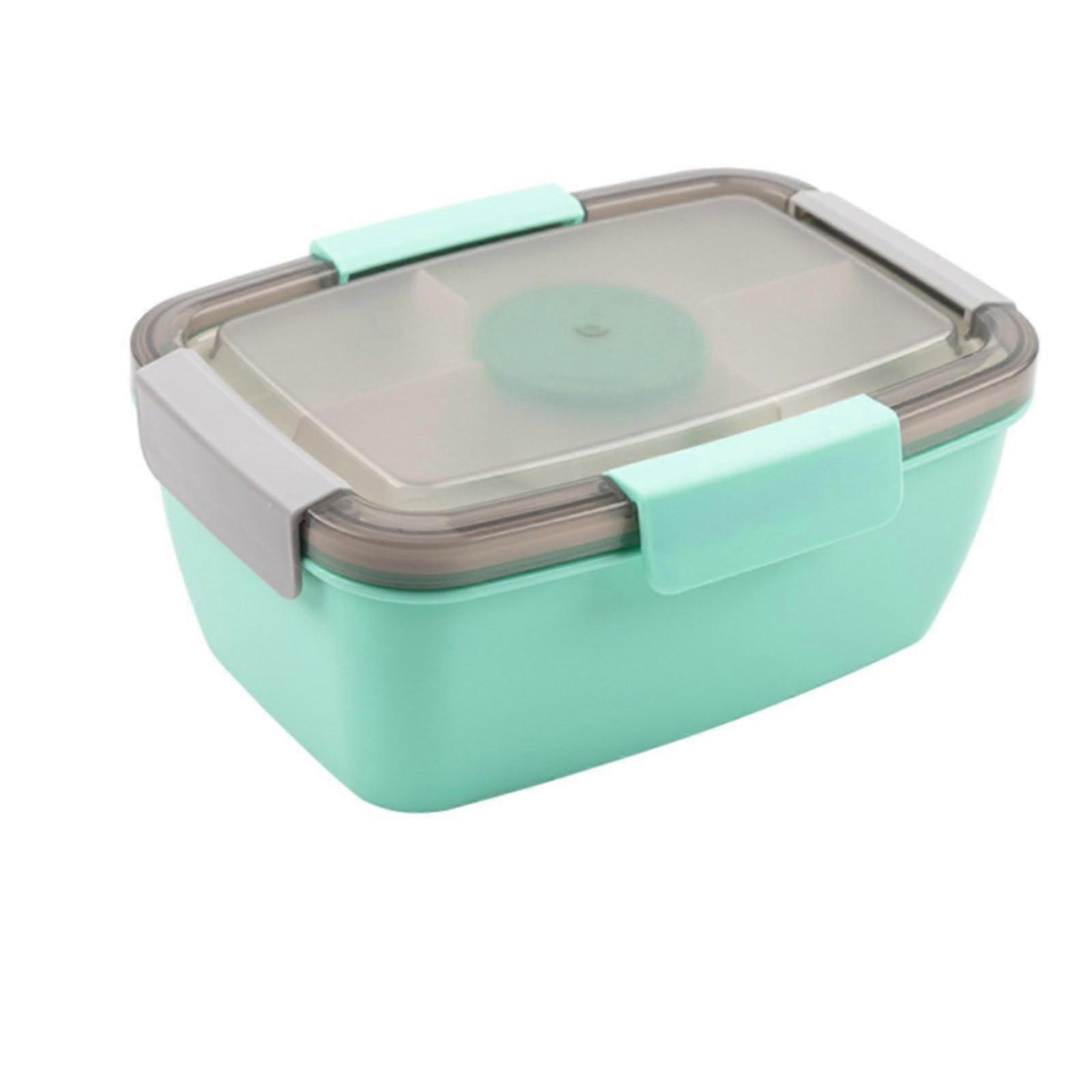 Large 68 Oz Salad Bento Box with 4-Compartment Tray, 3 Oz Cups, Stackable Lunch Container – Compatible with XiLanHUA