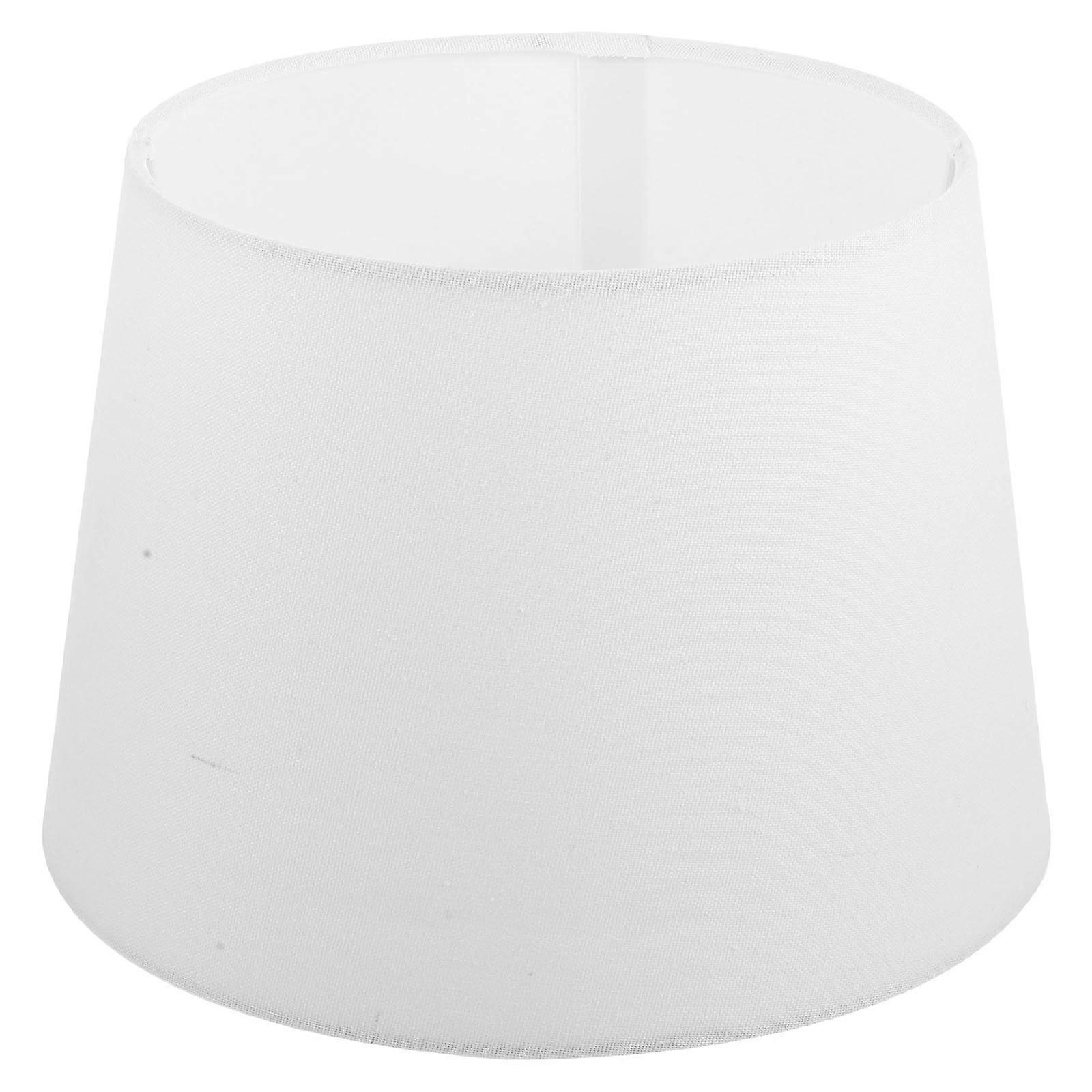 Rustic White Lamp Shade for Table Lamp Fabric Replacement 2Pcs
