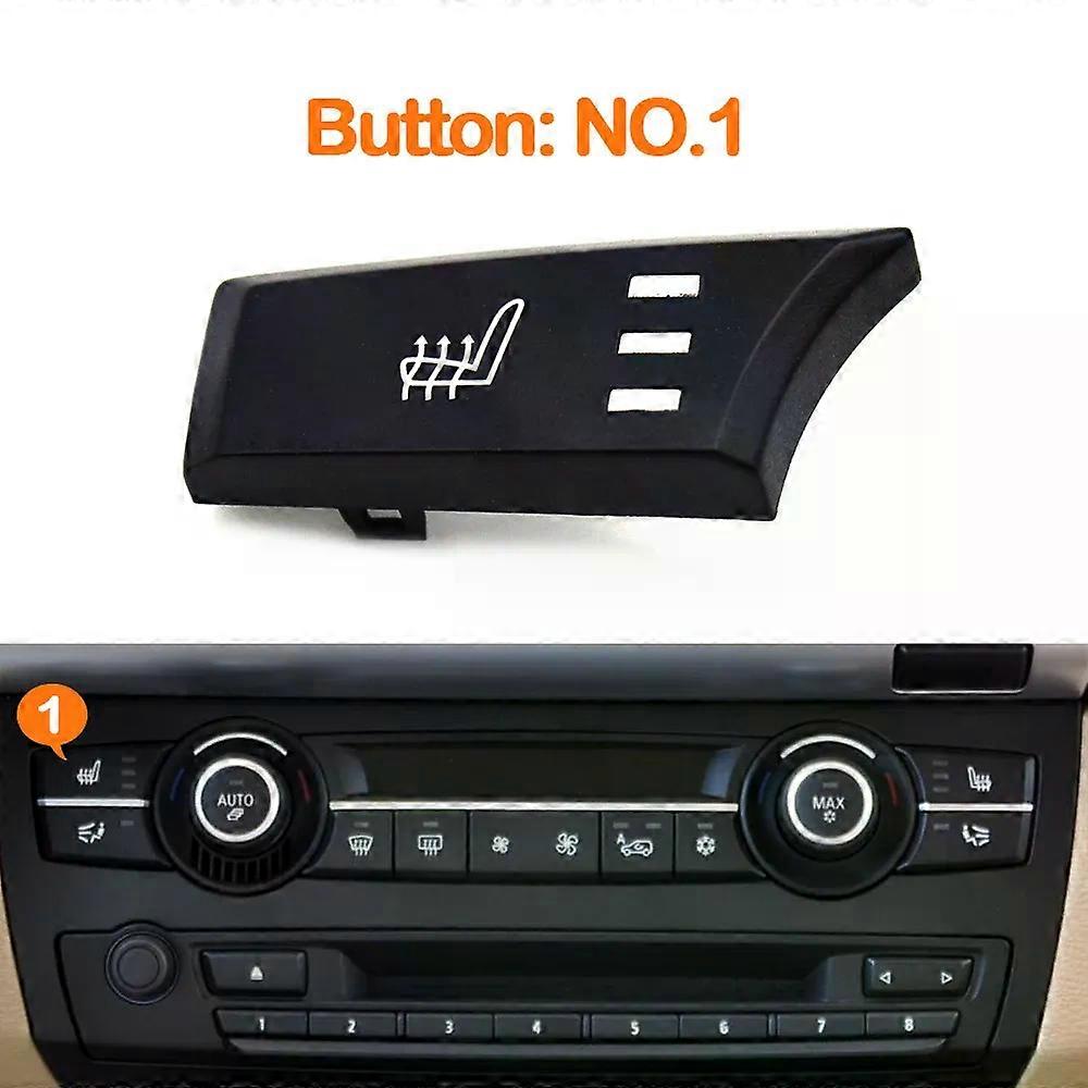Car Dashboard Air Conditioning Ac Ventilative Circulation Adjust Switch Fan Button Keys Cover Cap for BMW X5 E70 X6 E71 E72