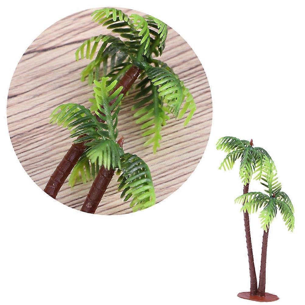 Mini Palm Tree Models Set of 20Pcs for DIY Enthusiasts Indoor Baking Decoration and Landscape Ornament