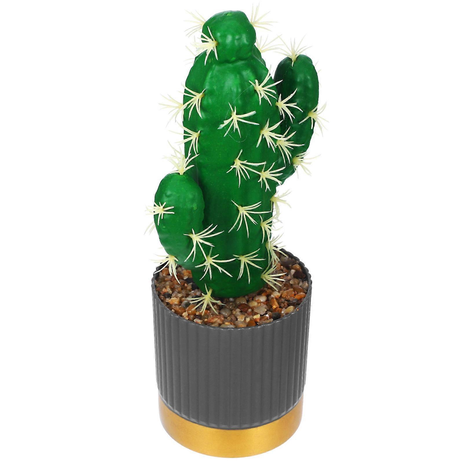 Artificial Plant Ornament 5Pcs Realistic Simulation Cactus for Table Decor