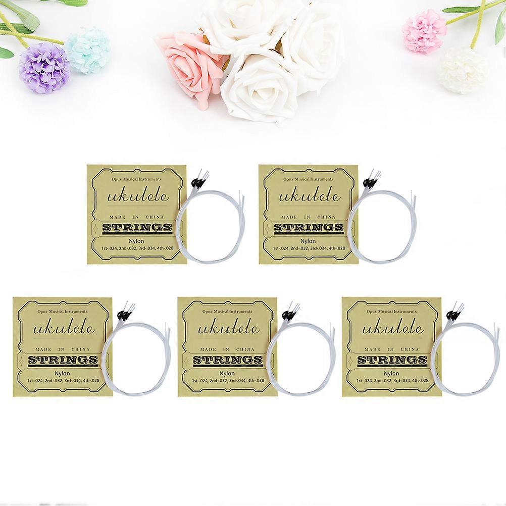 Universal Full Set for Ukulele 5Pcs Multi Fast Pitch Response Ukulele Strings