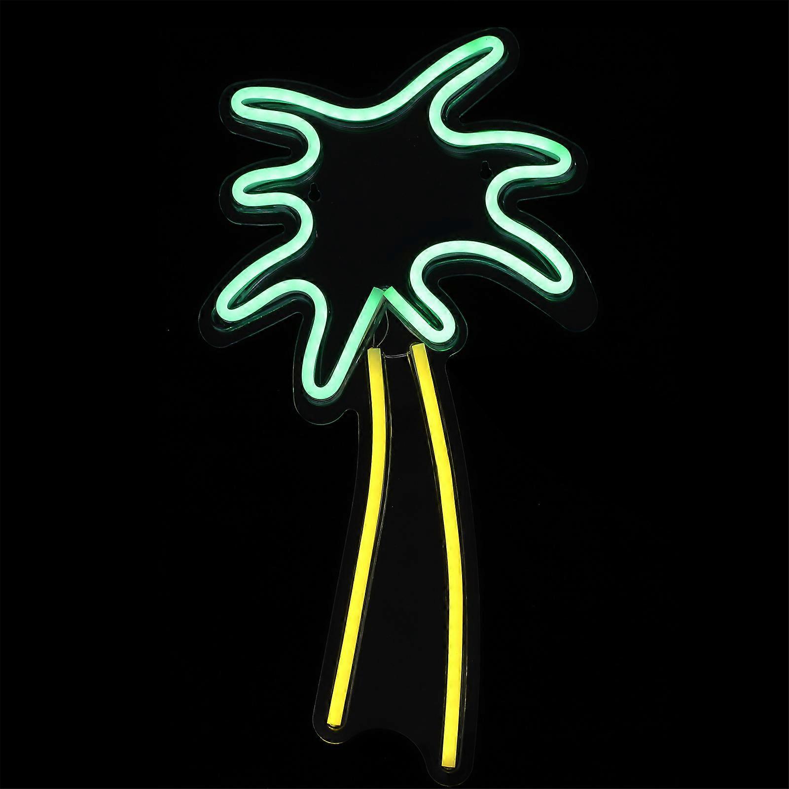 Indoor LED Neon Sign Coconut Tree Style for USB Powered 2Pcs