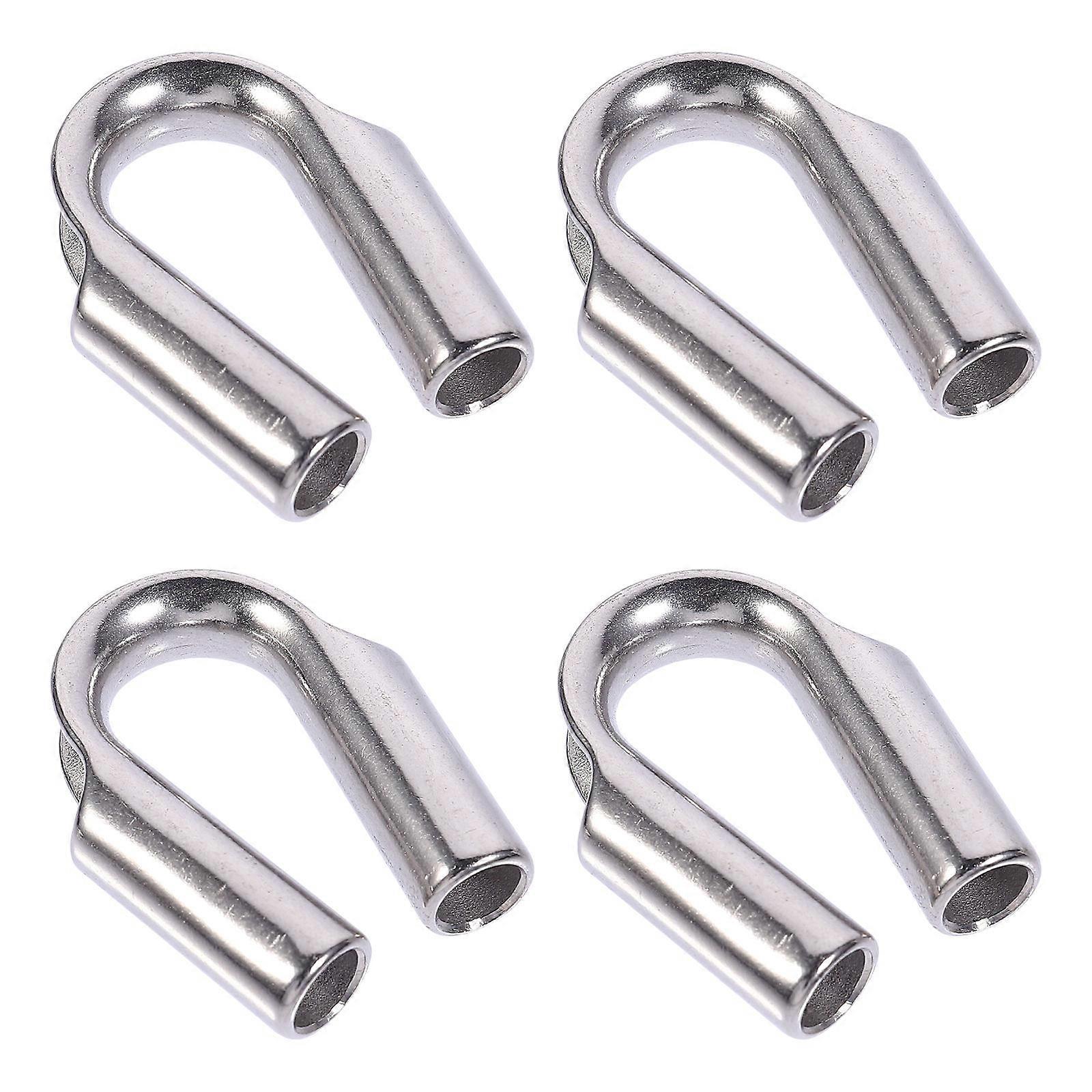 Professional Steel Wire Rope Thimble for Cable Fixing Workpiece 4Pcs