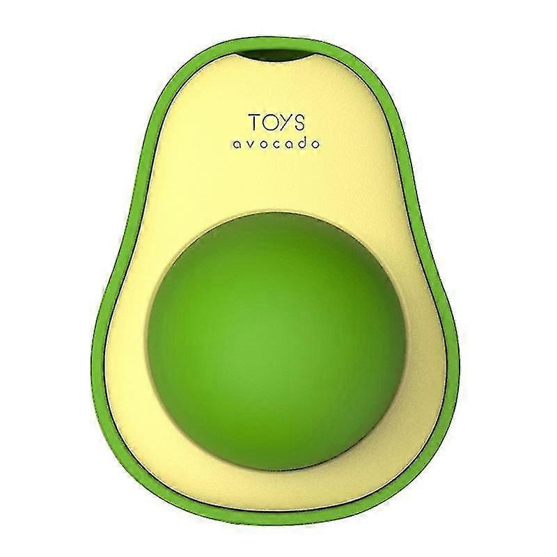 2pcs Avocado Catnip Ball Edible Kitty Toys For Cats Lick Teeth Cleaning Dental Cat