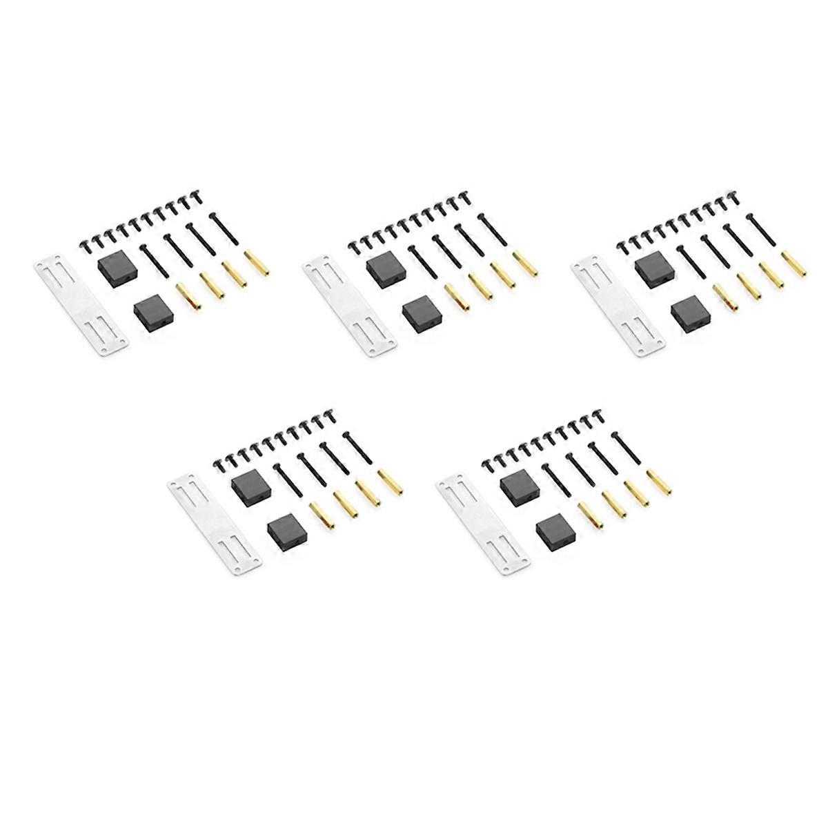 Metal Servo Bracket Kit for B16 B36 C24 C34 1/16 RC Car,Black