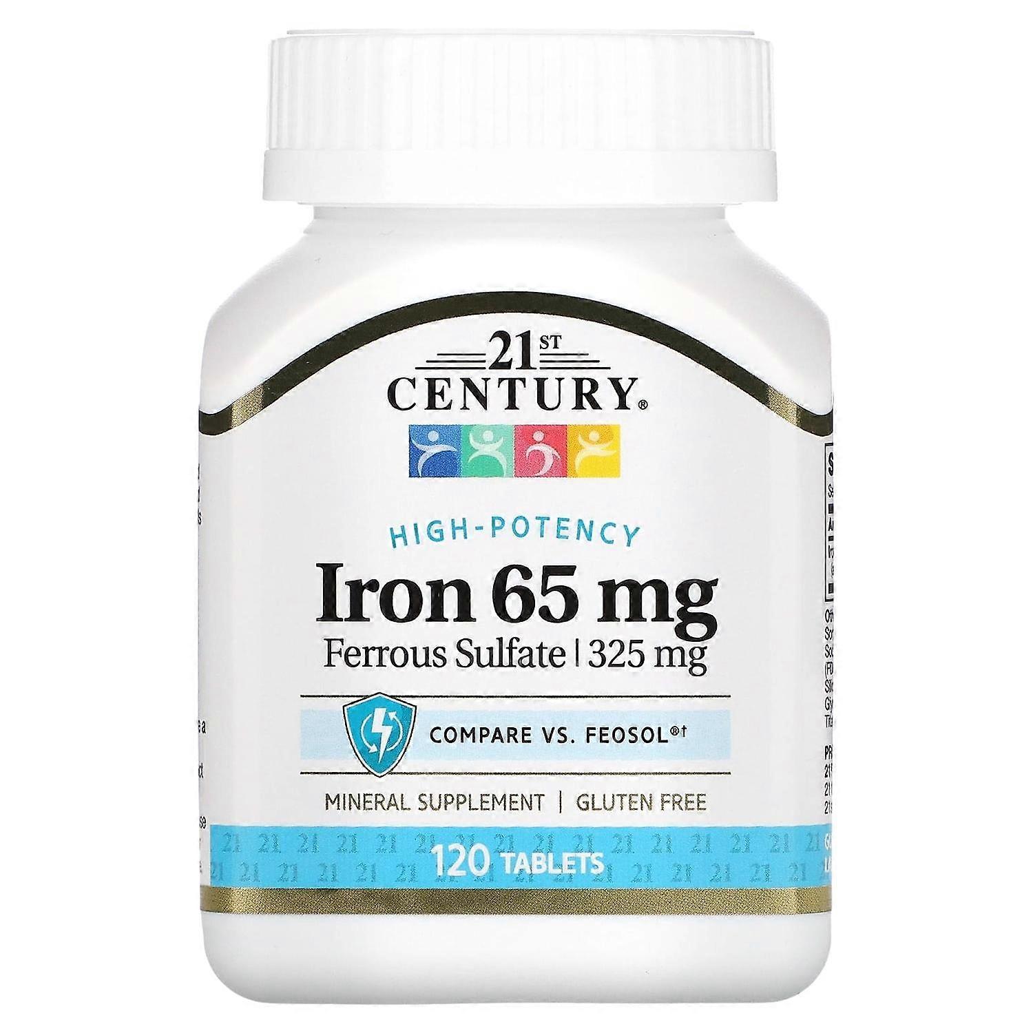 21st Century, Iron, 65 mg, 120 Tablets
