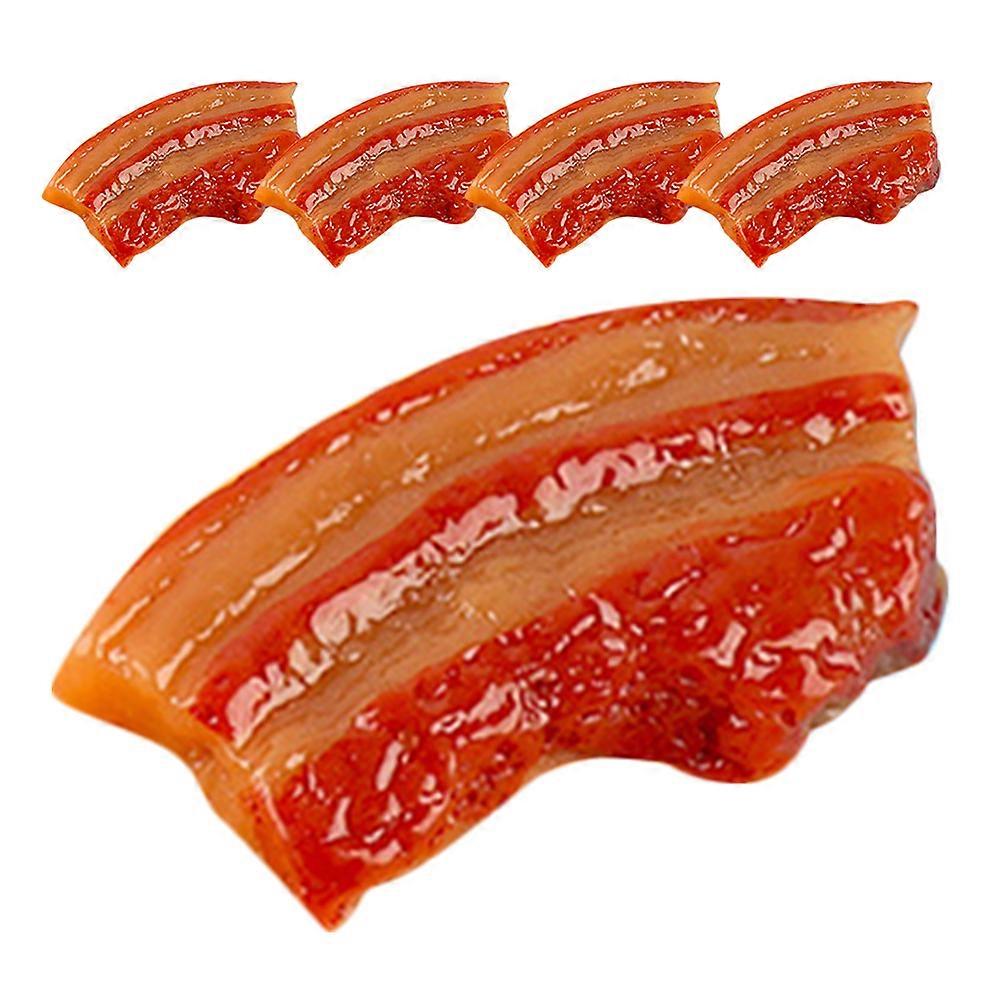 Simulation Meat Resin Meat Model for Photo Prop 5Pcs Pack