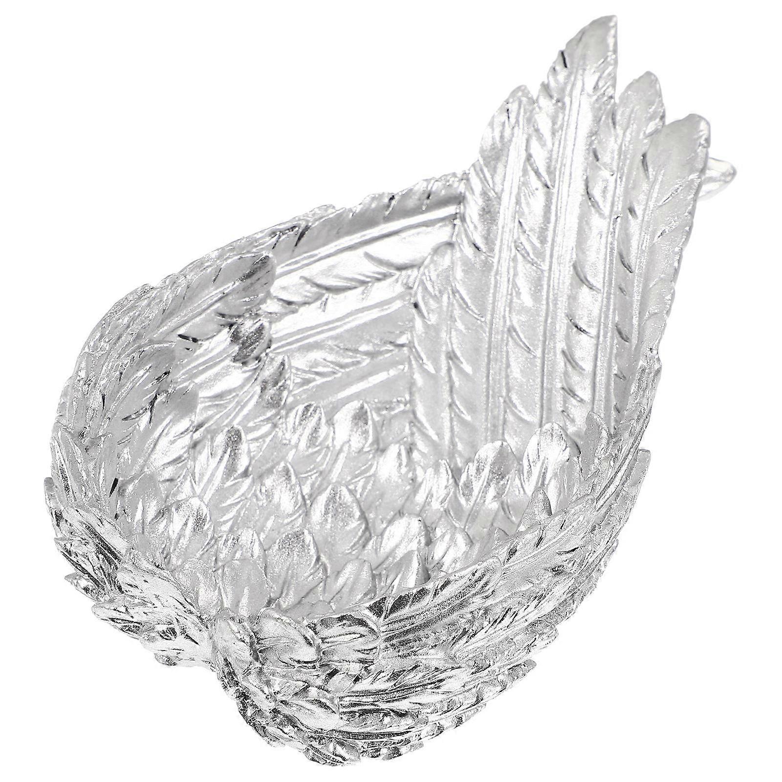 Crystal Ball Stand Resin Wing-Shaped Holder for 3Pcs Display Use