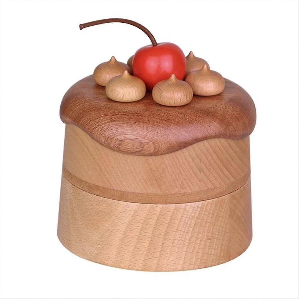 Cherry Cake Design Jewelry Box - Perfect for Storing Earrings