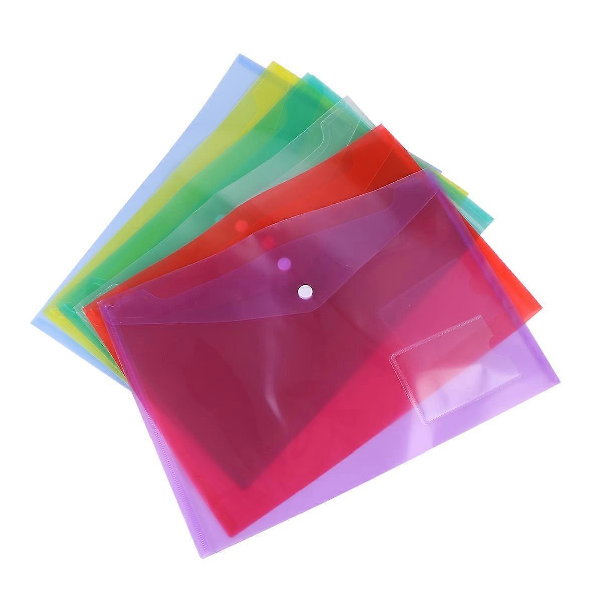 Multipurpose File Bag Portable Easy to Carry for Document Pp Holder Student 20 Pcs