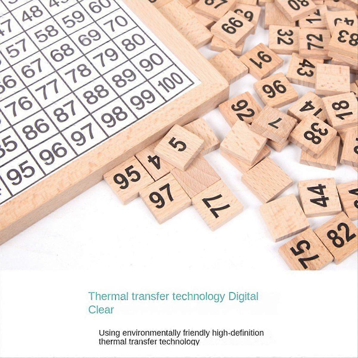 1-100 Digital Continuous Board Children's Early Education Puzzle,C