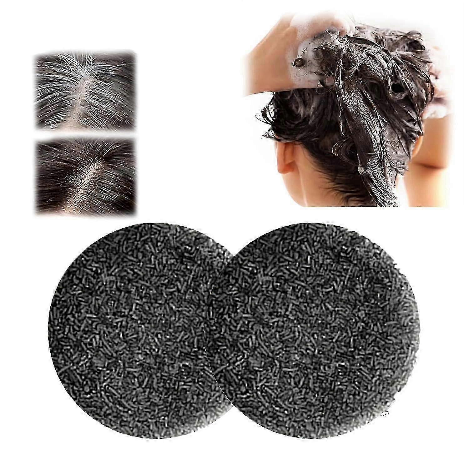 Savon en barre de shampoing noir pour cheveux gris, barre inversée gris crinière pour hommes, barre de shampoing pour cheveux noirs pour assombrir les cheveux