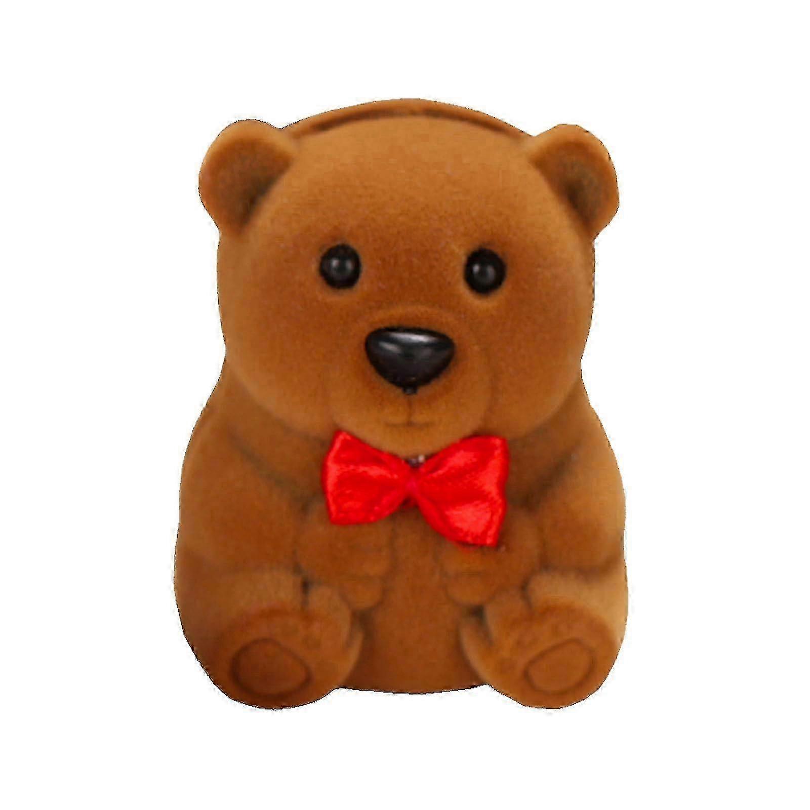 Mini Bear Ring Box for Valentine's Day Proposal Engagement Marriage