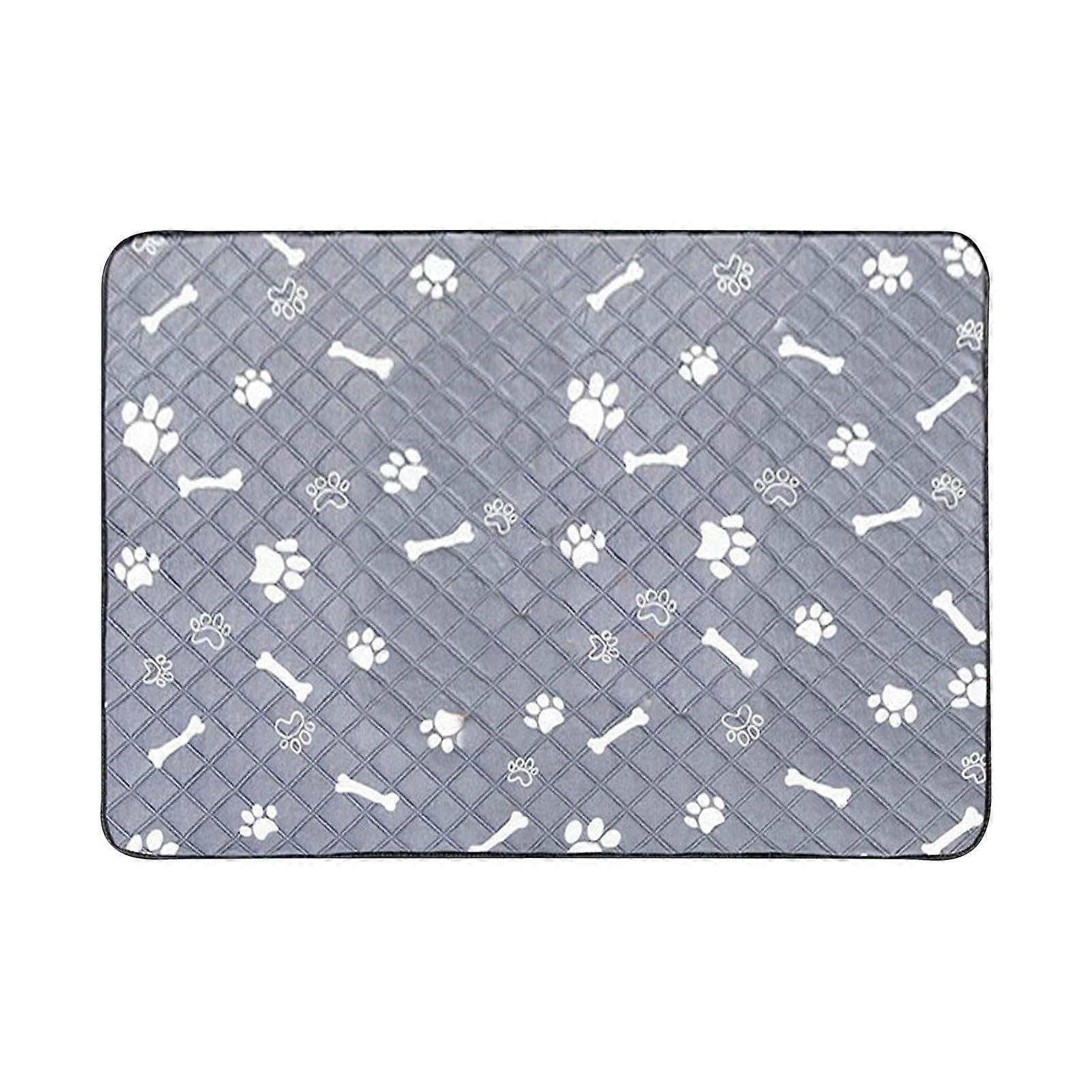 Washable Pet Mat For Dogs And Cats Bone Pattern Sitting Pad Model A One Size