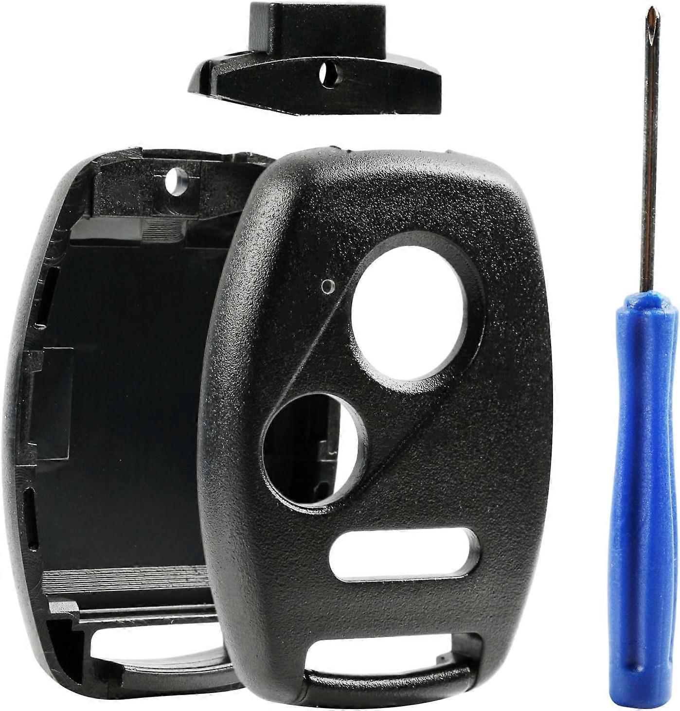 USA Remote CUTTING NOT REQUIRED - Key Fob Keyless Entry Remote Shell Case & Pad fits Honda Accord/Civic/CR-V/Fit/Odyssey/Pilot/Ridgeline/CR-Z   1-Pack