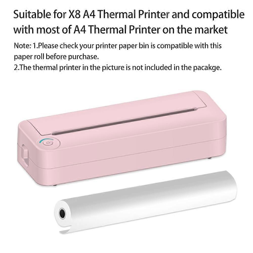 A4 Thermal Paper 5 Roll(6m,Φ30mm) for Portable Thermal Printer BPF Free Material Safe High Quality P