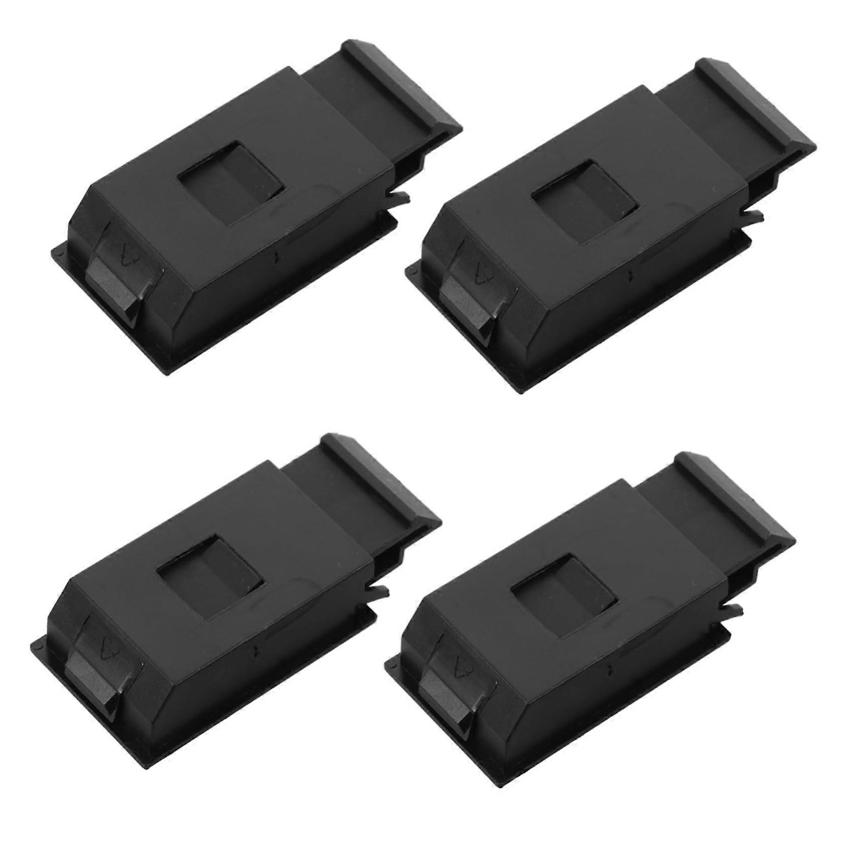 4pcs Cabinet Door Latch Locks with Push Catch Slide Buckle for Camper Storage and Distribution Boxes