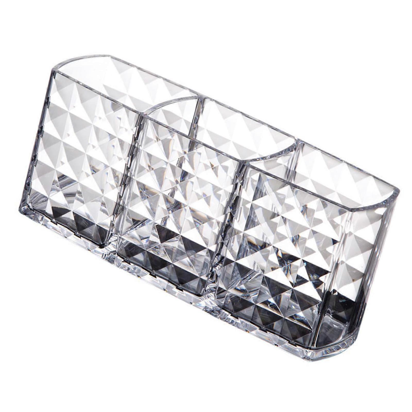 Simple Makeup Brush Holders With Sturdy Plastic Construction Perfect For Compact Vanities Spaces And Quick Access Essential Multicolor