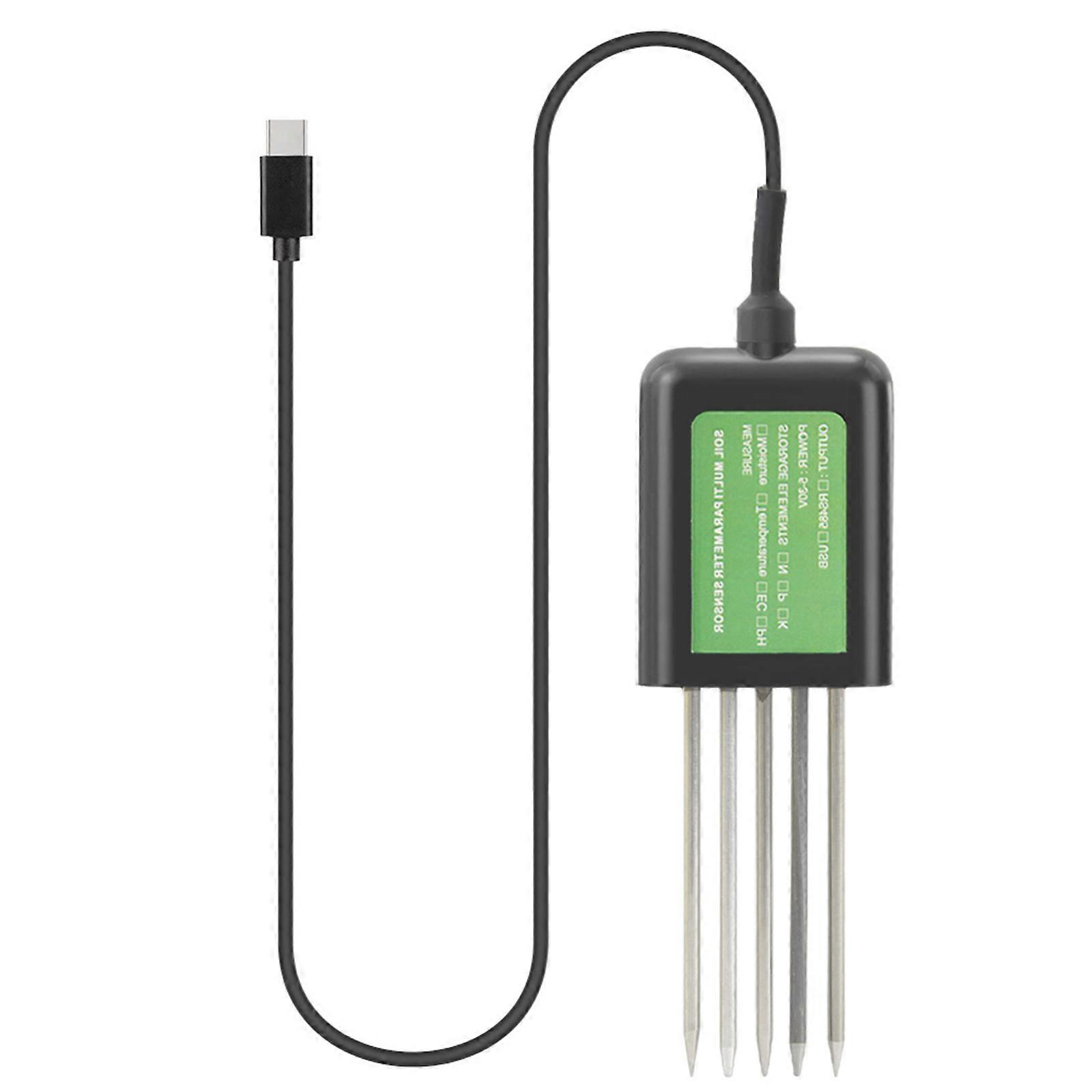 Intelligent Soil Meter With Realtime Data Trackings Via Smartphone Suitable With Orchards Crop Fields Multicolor