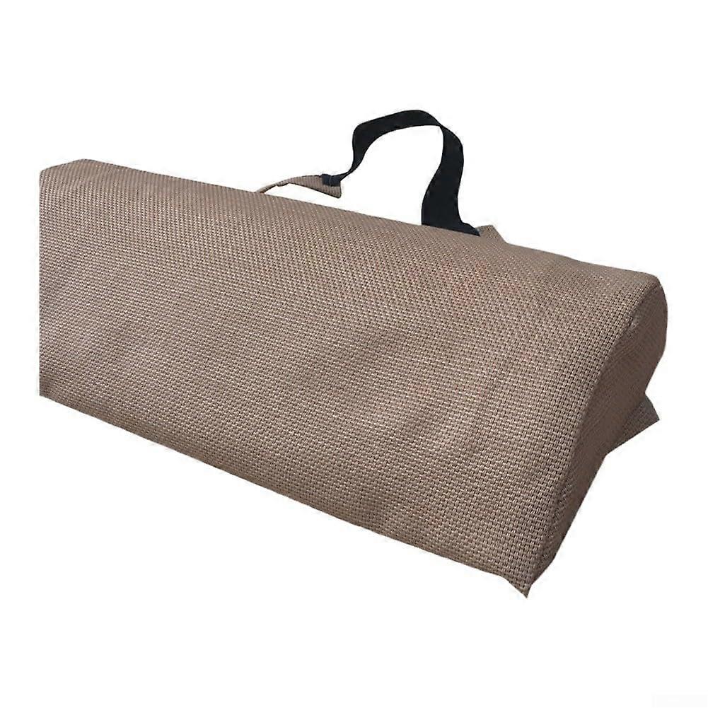 Deck Chair Head Support Pillow with Ergonomic Adjustable Height and Breathable Fabric for Outdoor Use (Green 35x6x15)