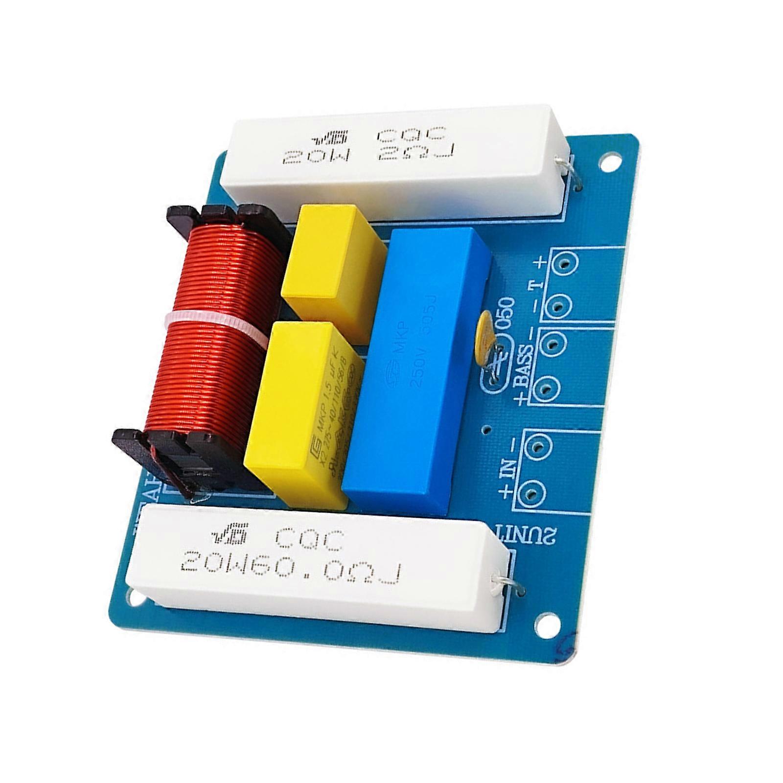 WEAH-245 Frequency Divider Temperature Resistant Inductors MKP Capacitors For 400W Professional 2 Way Speaker Crossover Multicolor