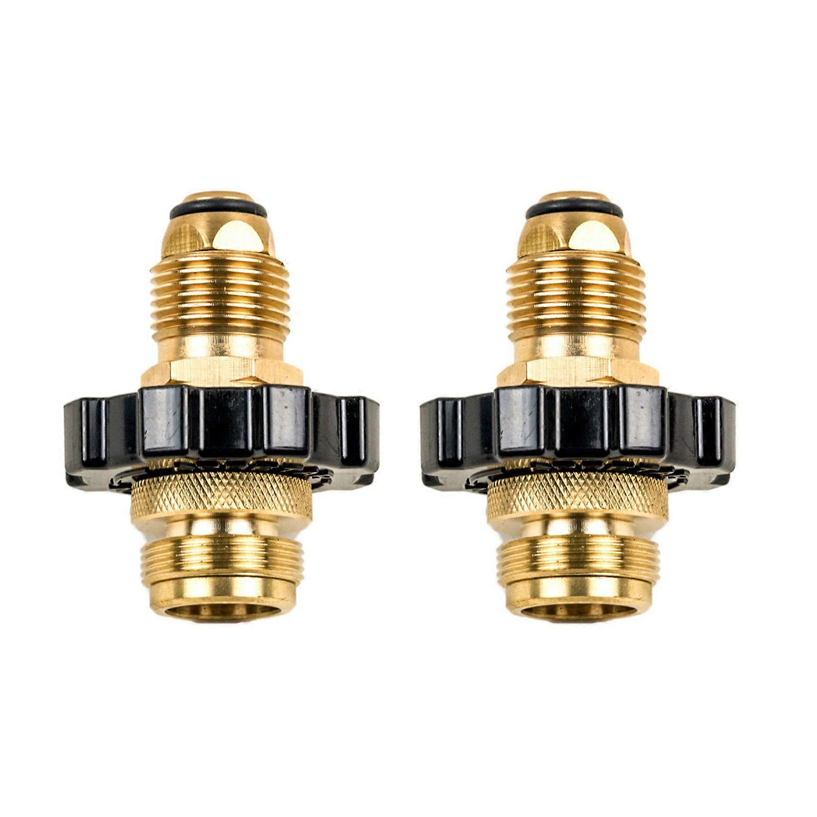 Quick Connect Propane POL Adapter Set Stable Brass Coupler For Gas Cylinders And Appliances Multicolor