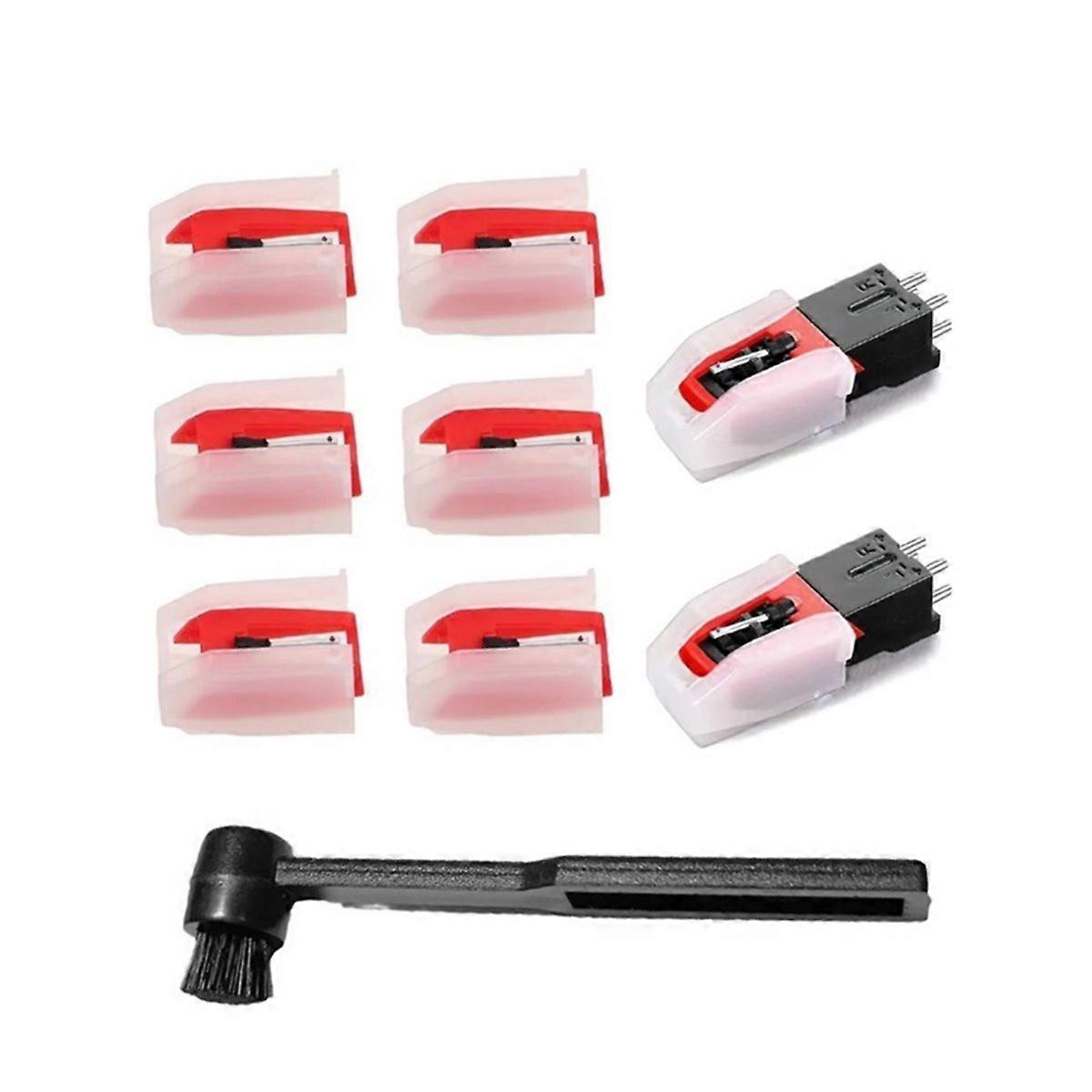 Stylus Needles Vinyl Record Player Ruby Phonograph Needle Turntable Nonmagnetic Set Clean Equipment 