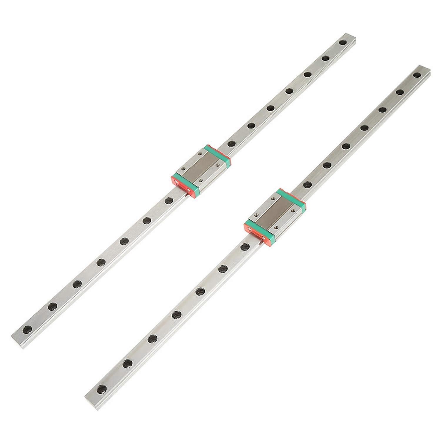 2pcs LML12H Linear Guide Rails 400mm Length with MGN12H Slide Blocks