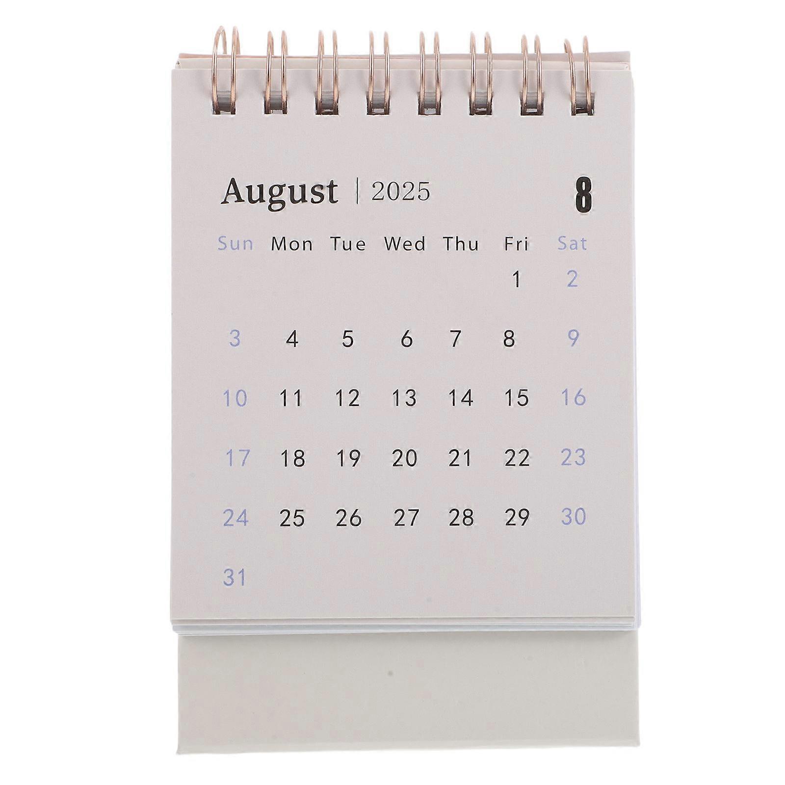 2026 Mini Desk Calendar for Monthly Planning with Standing Flip
