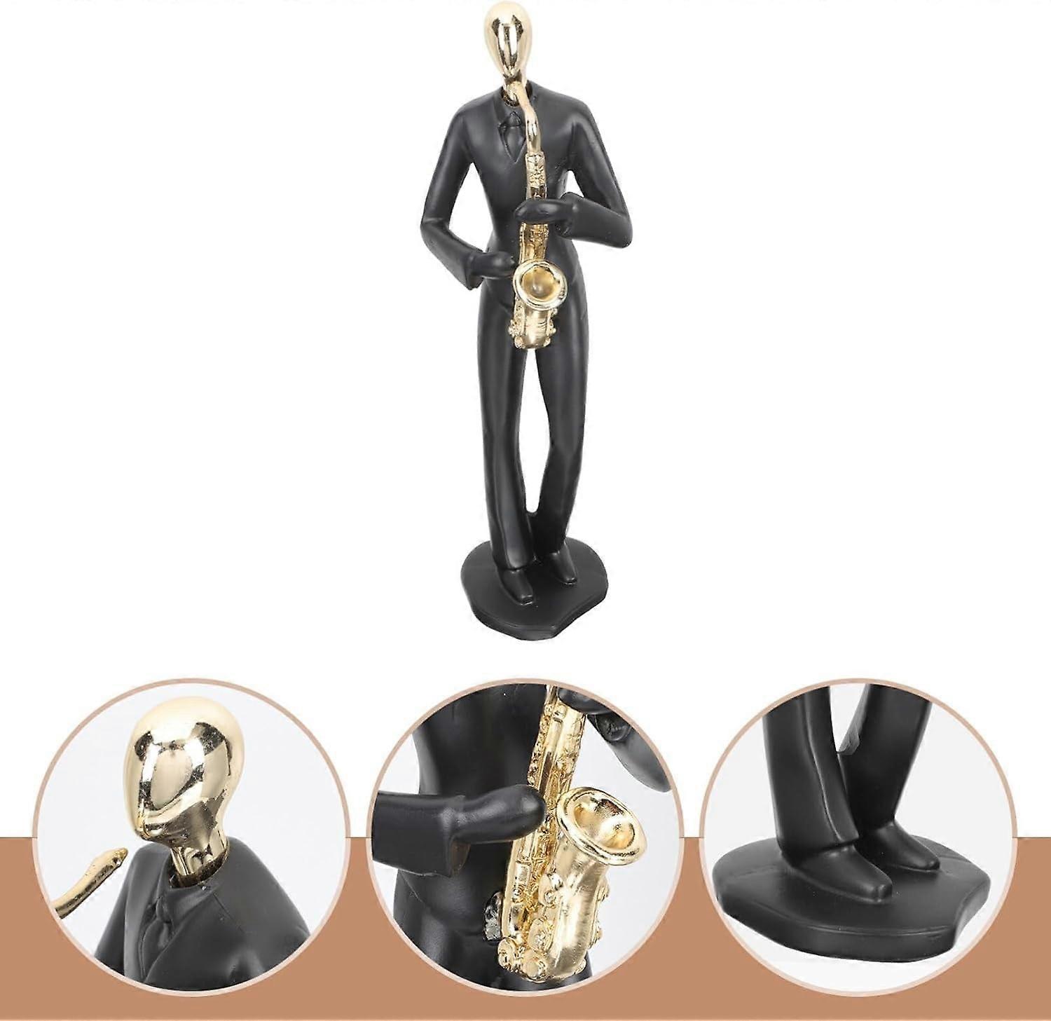 Playing Instruments Statue Abstract Player Figurines for Home Decor Resin Musician Sculpture Creative Present