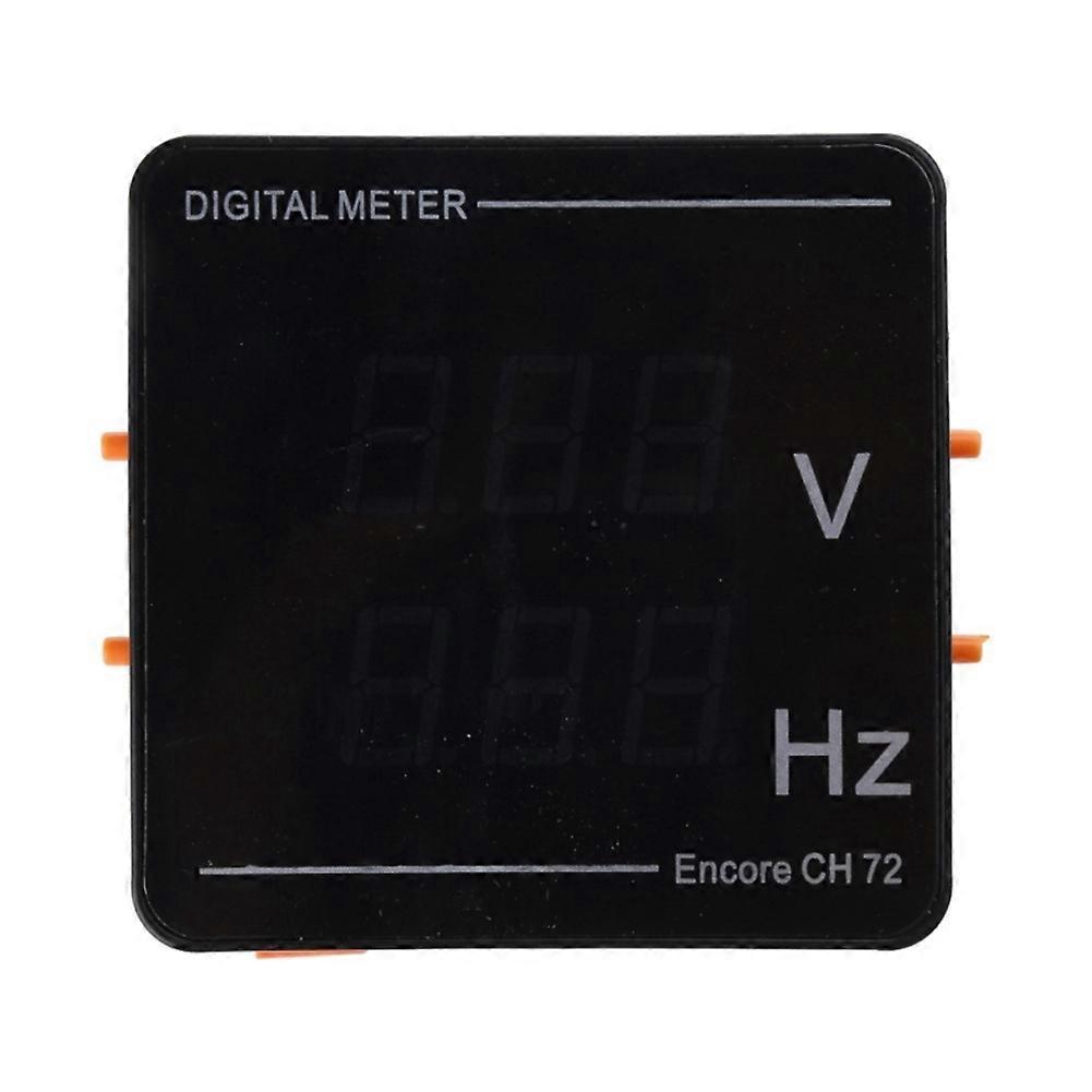 Upgraded Digital Voltmeter Frequency Panel Voltage HZ-Tester AC50-500V 10-99.9HZ Red-Digits Display