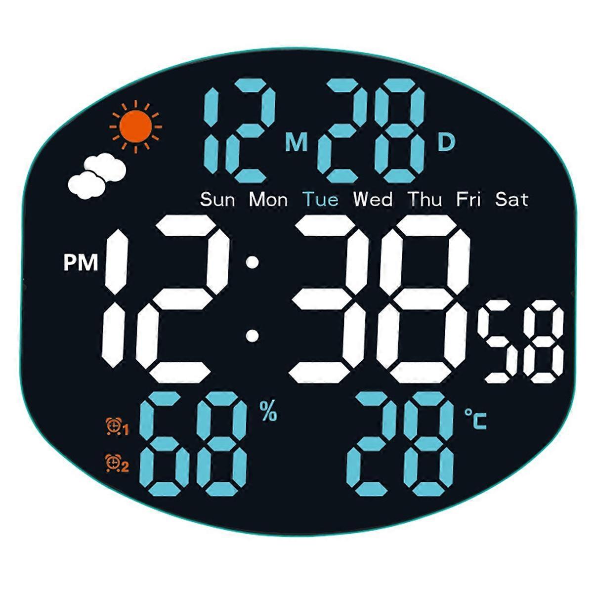 Digital Alarm Clock Weather Station Humidity Temp D